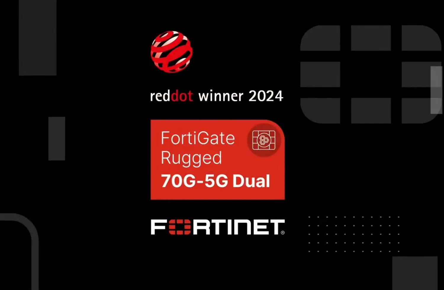 FortiGate Rugged 70G-5G Dual, ganador del premio Red Dot 2024