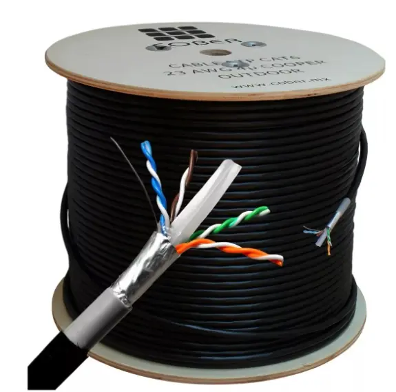 Bobina de cable de red UTP para exterior