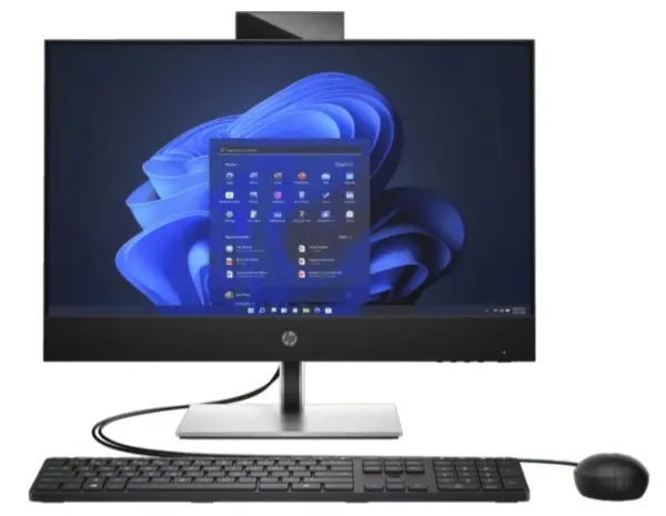 Computadora todo en uno HP con teclado y mouse