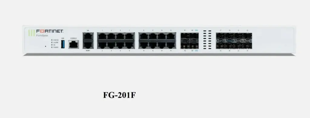 FortiGate-201F Hardware plus 1 Year 24x7 FortiCare and FortiGuard UTP