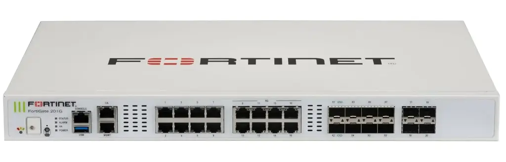 FortiGate-201G Hardware plus 3 Year FortiCare Premium & FortiGuard UTP