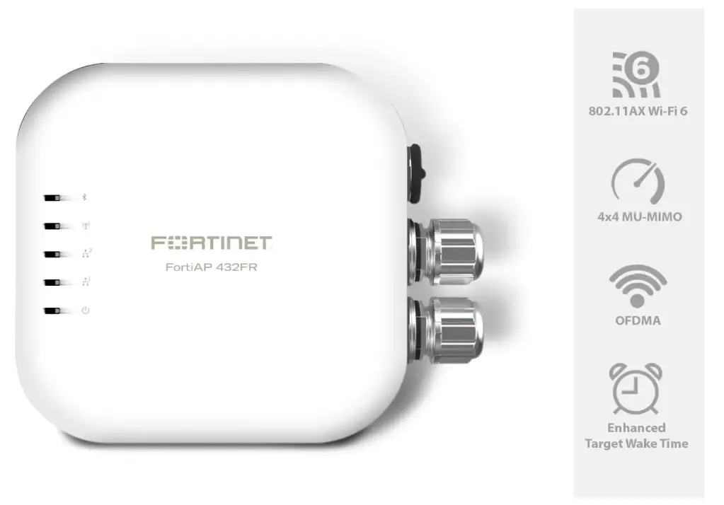 FortiAP-432FR UL Class 1, Division 2 .Outdoor Wireless FortiAP - Tri r