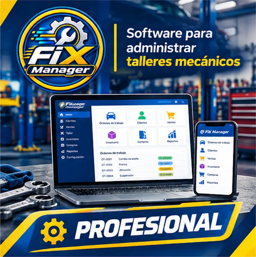 Sistema para Administrar Talleres Mecánicos - Plan Profesional
