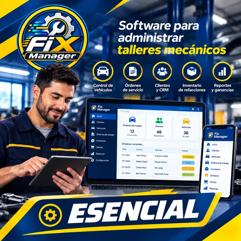 Sistema para Administrar Talleres Mecánicos - Plan Esencial