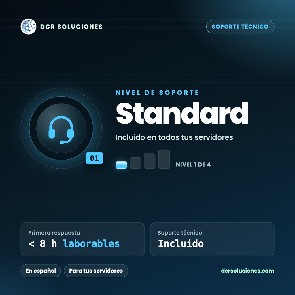 Soporte técnico Standard para servidores