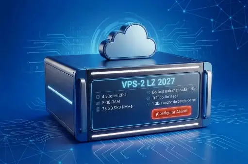 VPS-2 LZ 2027 - 4 vCore, 8 GB, 75 GB SSD NVMe