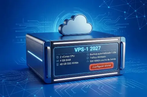 PRUEBA NO COMPRAR - VPS-1 2027 - 2 vCore, 4 GB, 40 GB SSD NVMe
