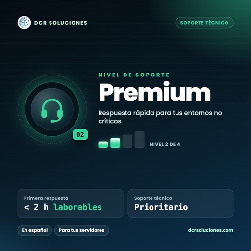 Soporte técnico Premium para servidores