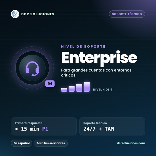 Soporte técnico Enterprise para servidores