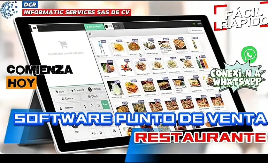 Punto de Venta para Restaurante o Cafetería (Costo Mensual)