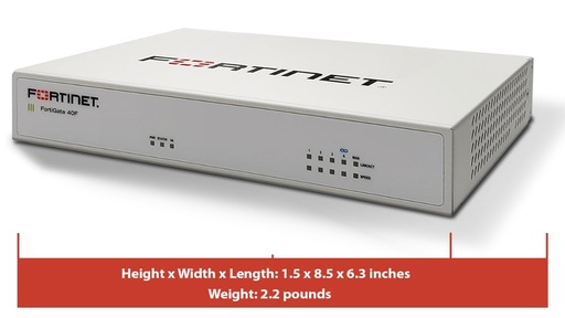 [FG-40F] FortiGate 40F solo appliance